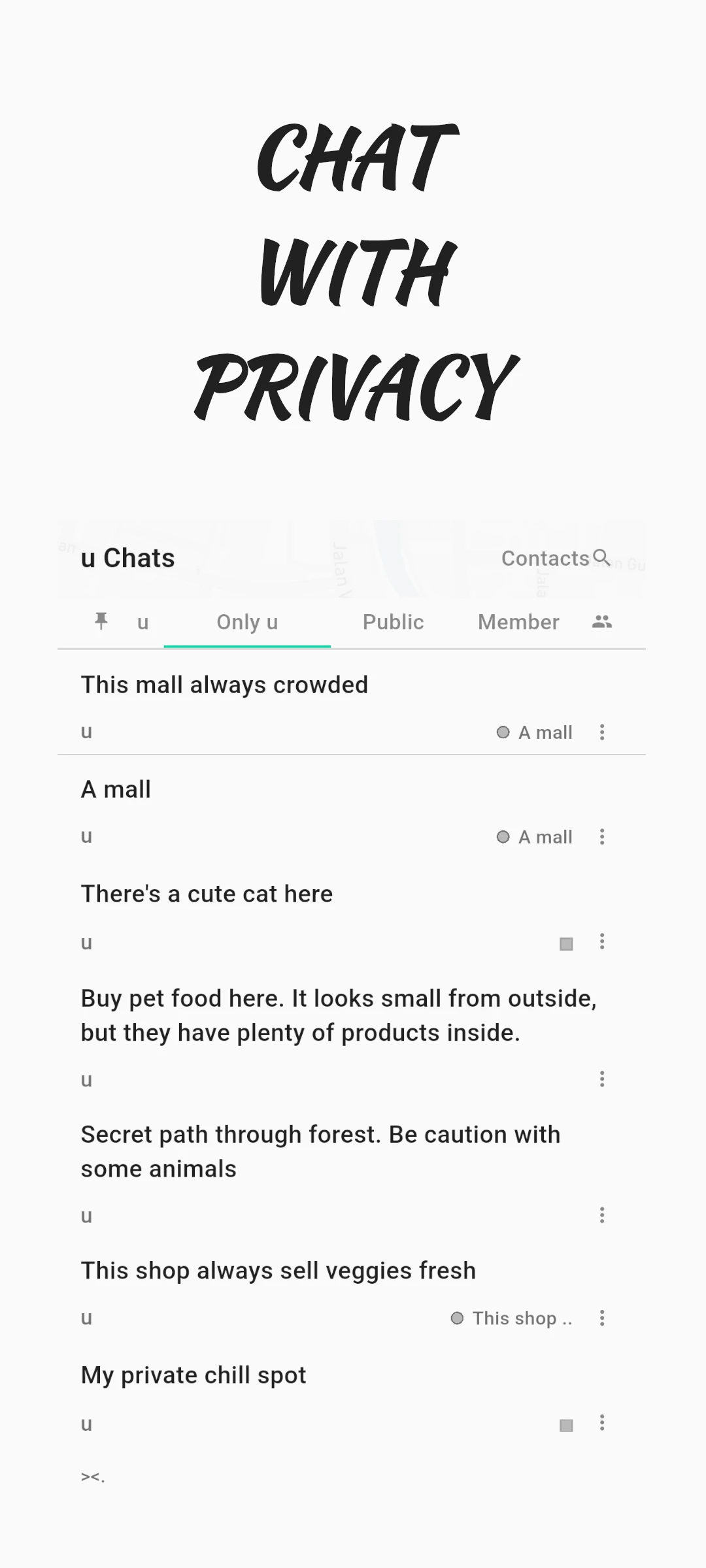 screenshot of privacy matters