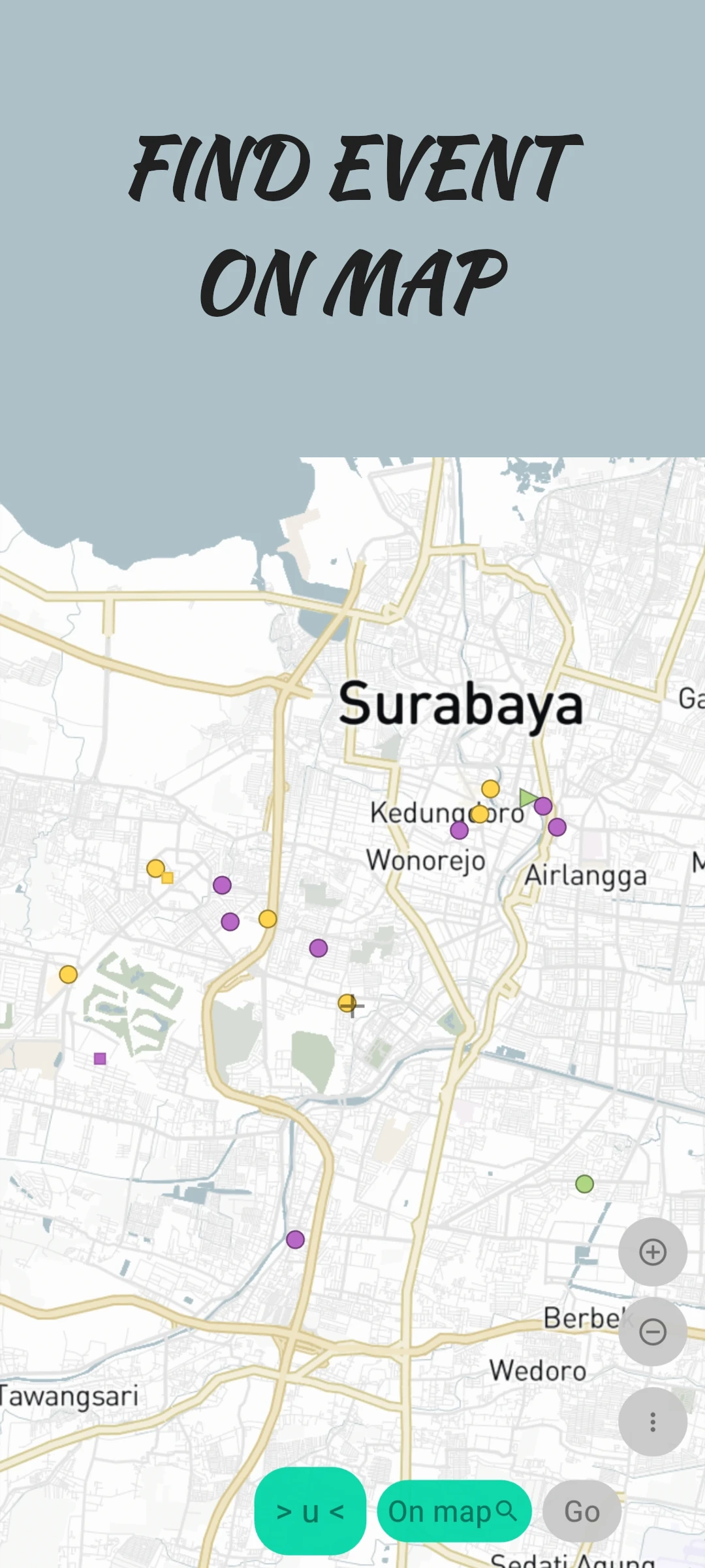 screenshot of event map