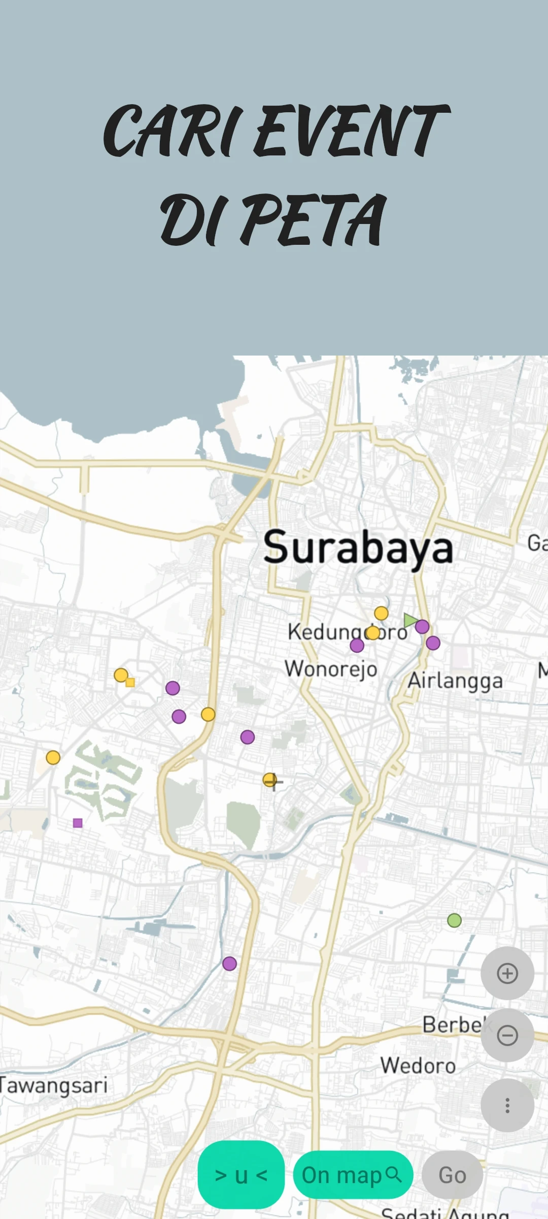 screenshot of event map