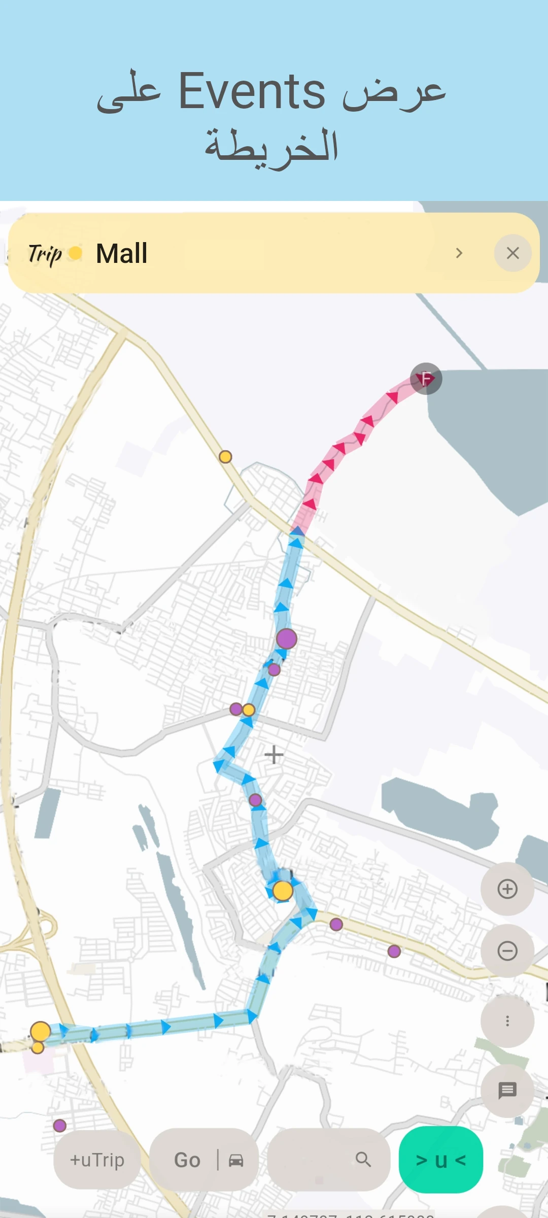 screenshot of map