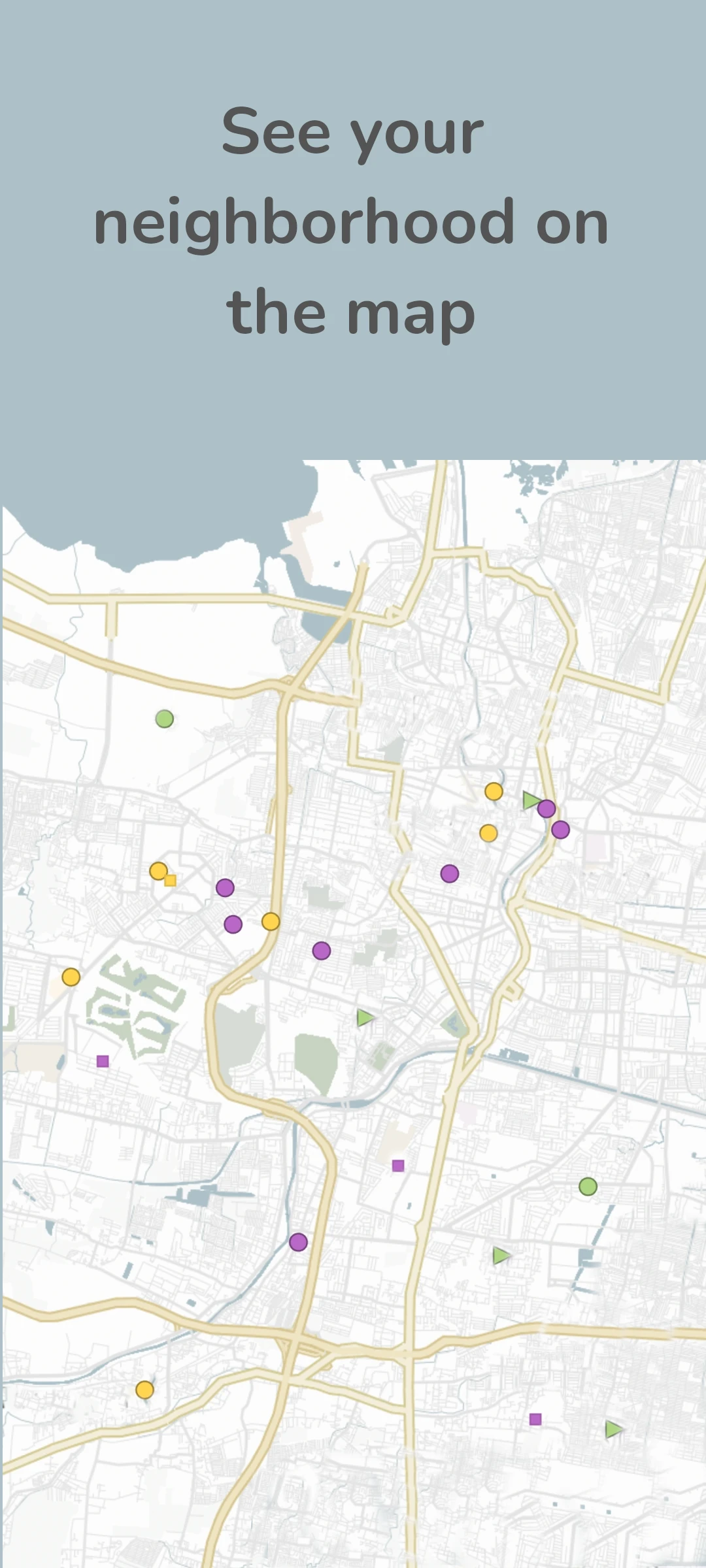 screenshot of event map