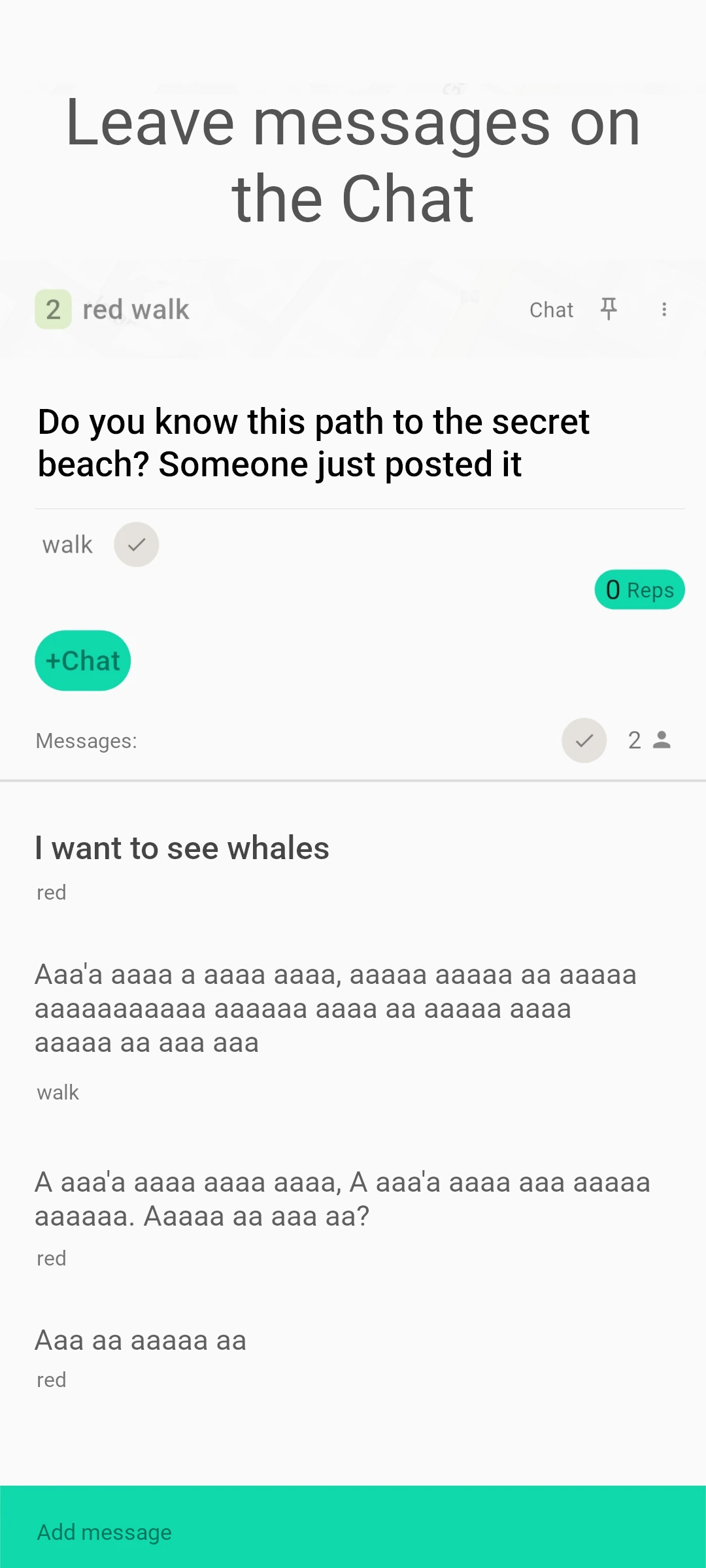screenshot of chat members only