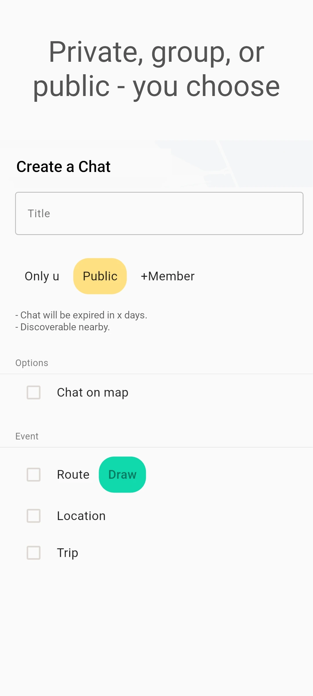 screenshot of privacy