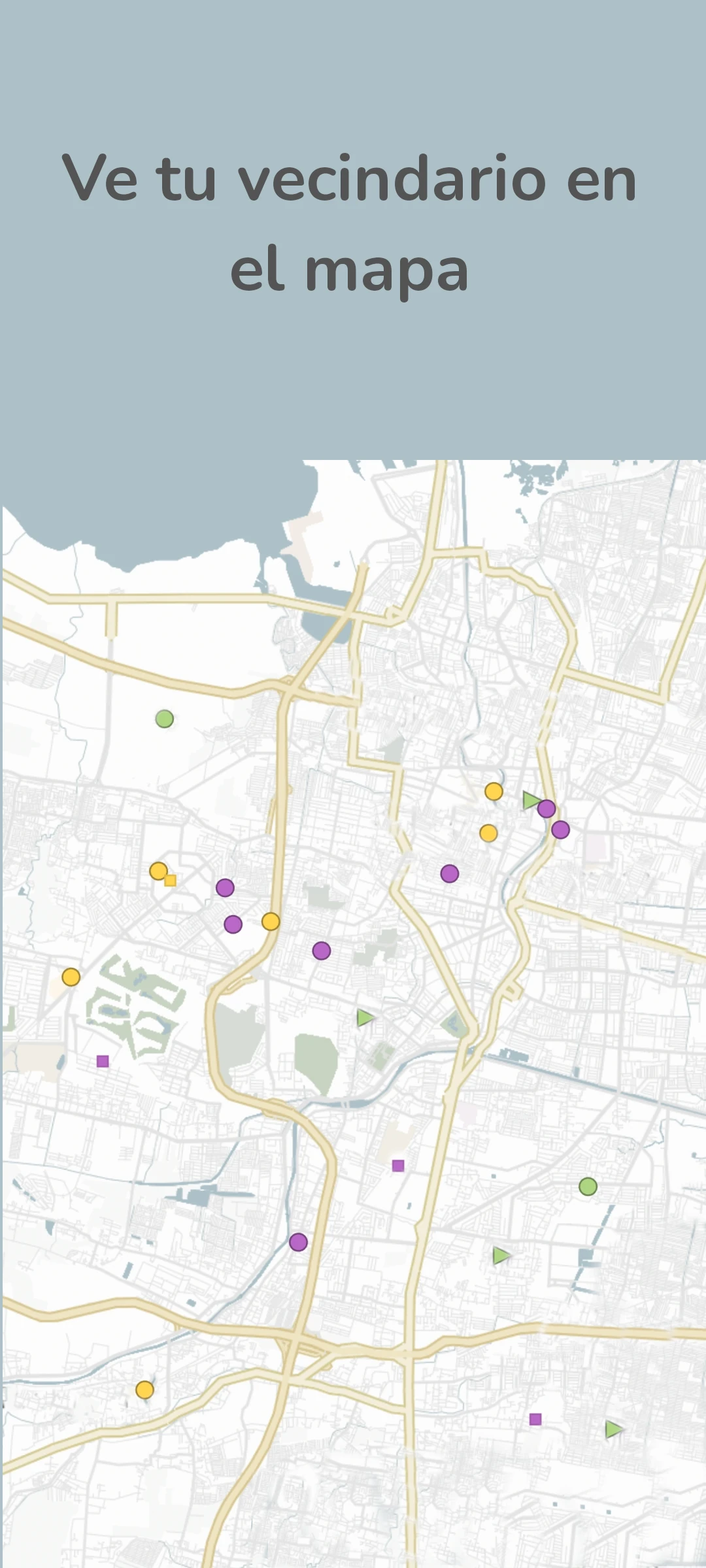 screenshot of event map