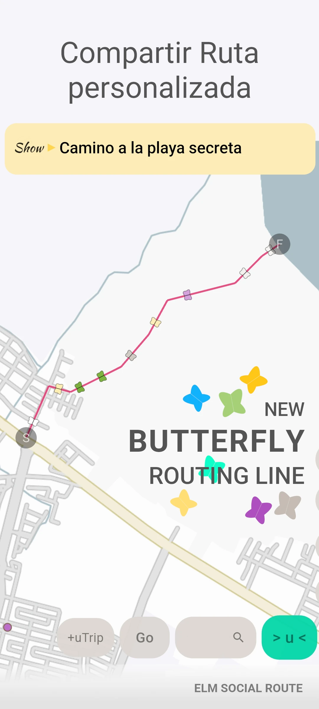screenshot of route event preview