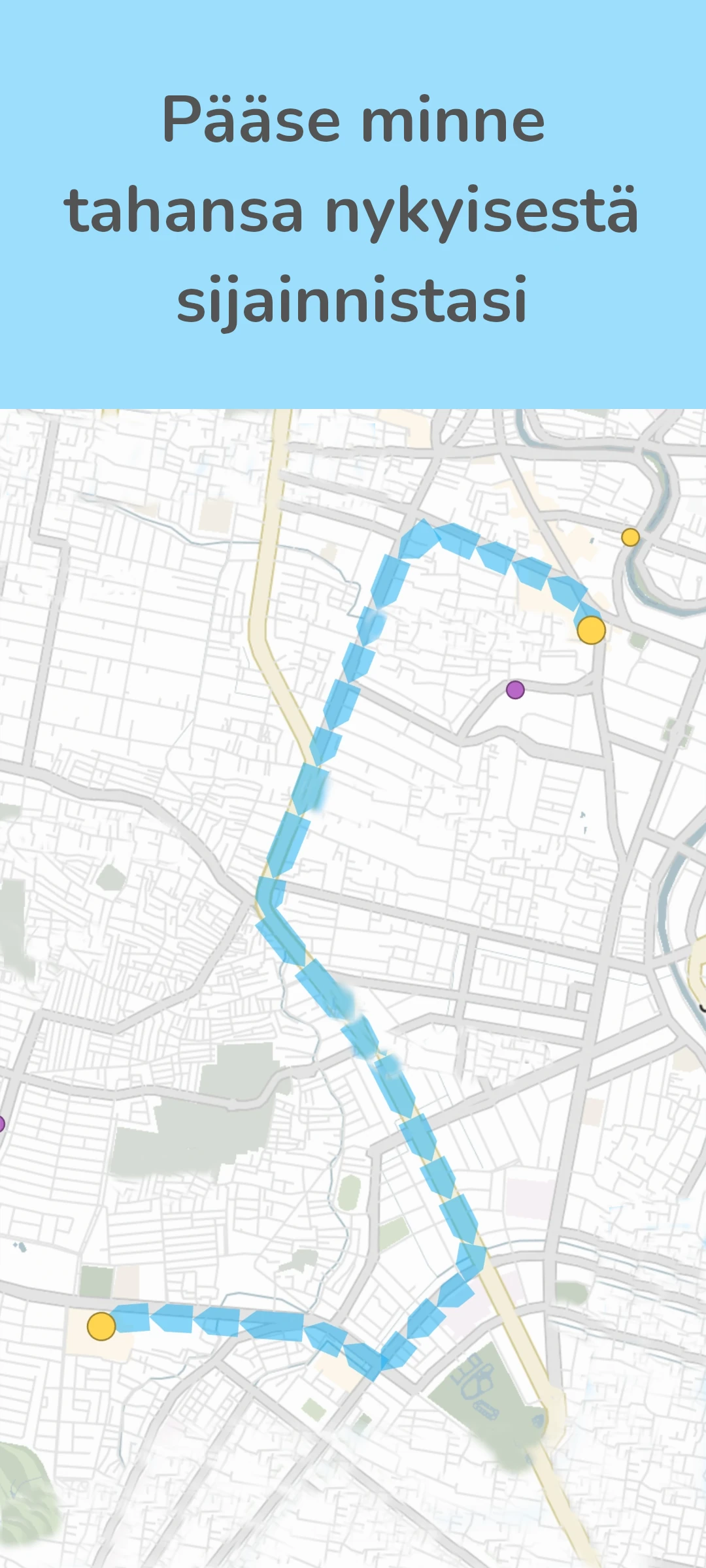 screenshot of simple route