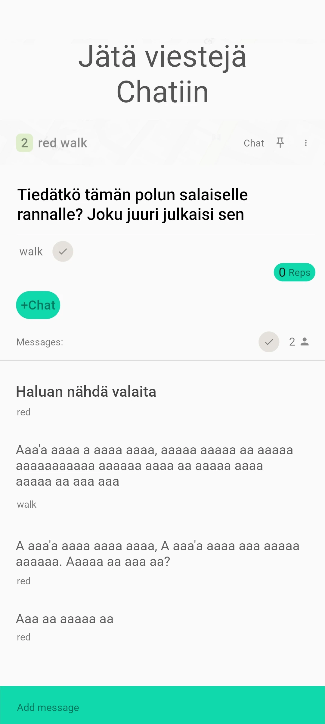 screenshot of chat members only