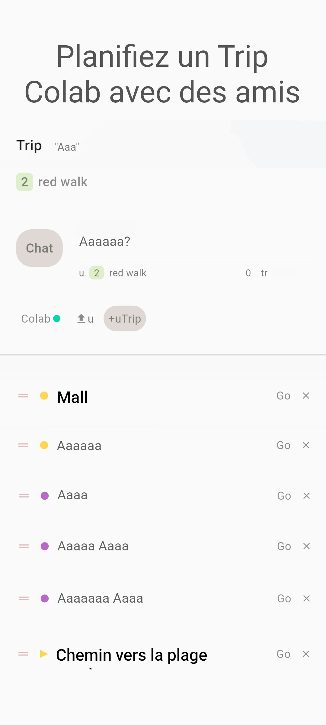 screenshot of trip colab