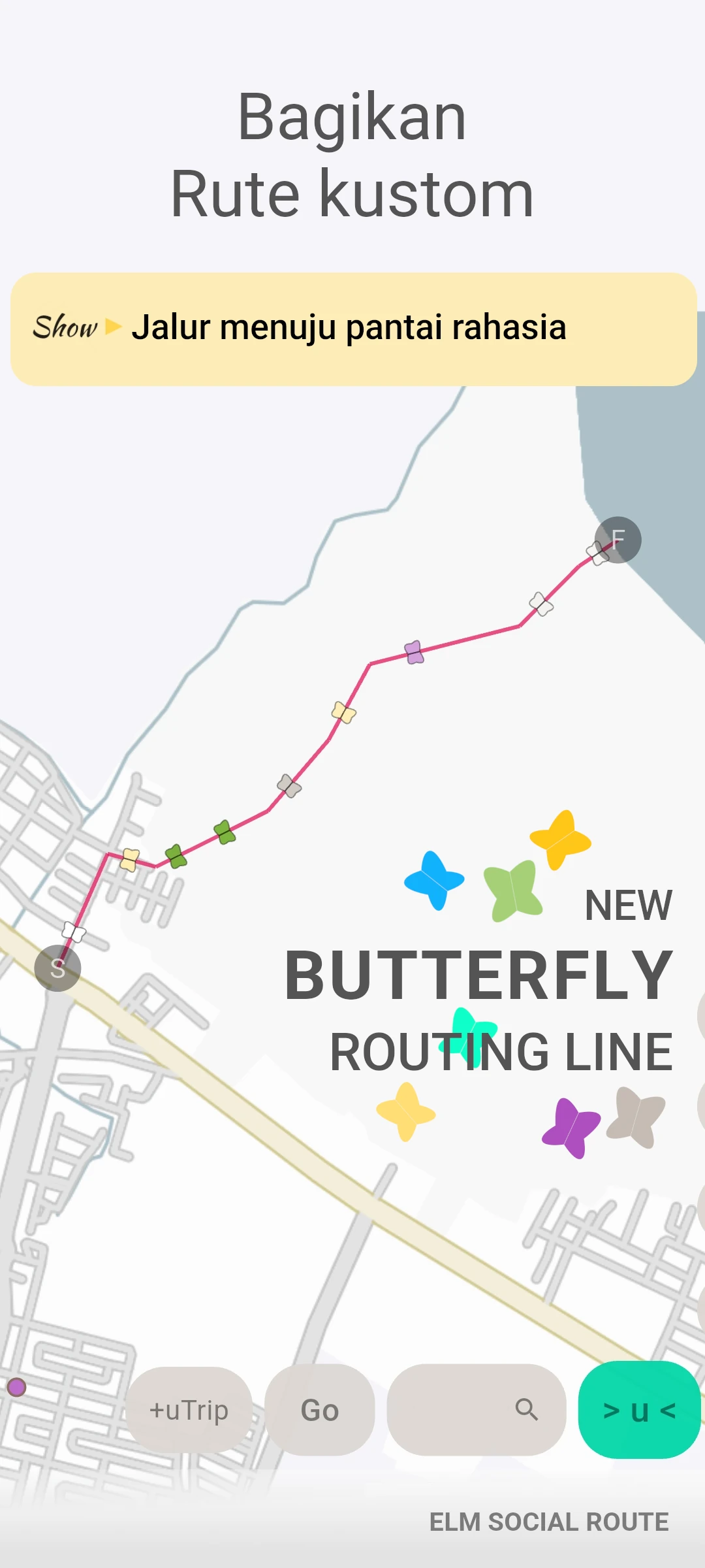 screenshot of route event preview