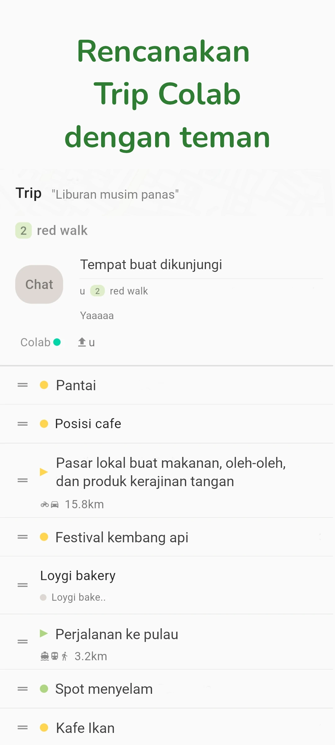 screenshot of message on chat