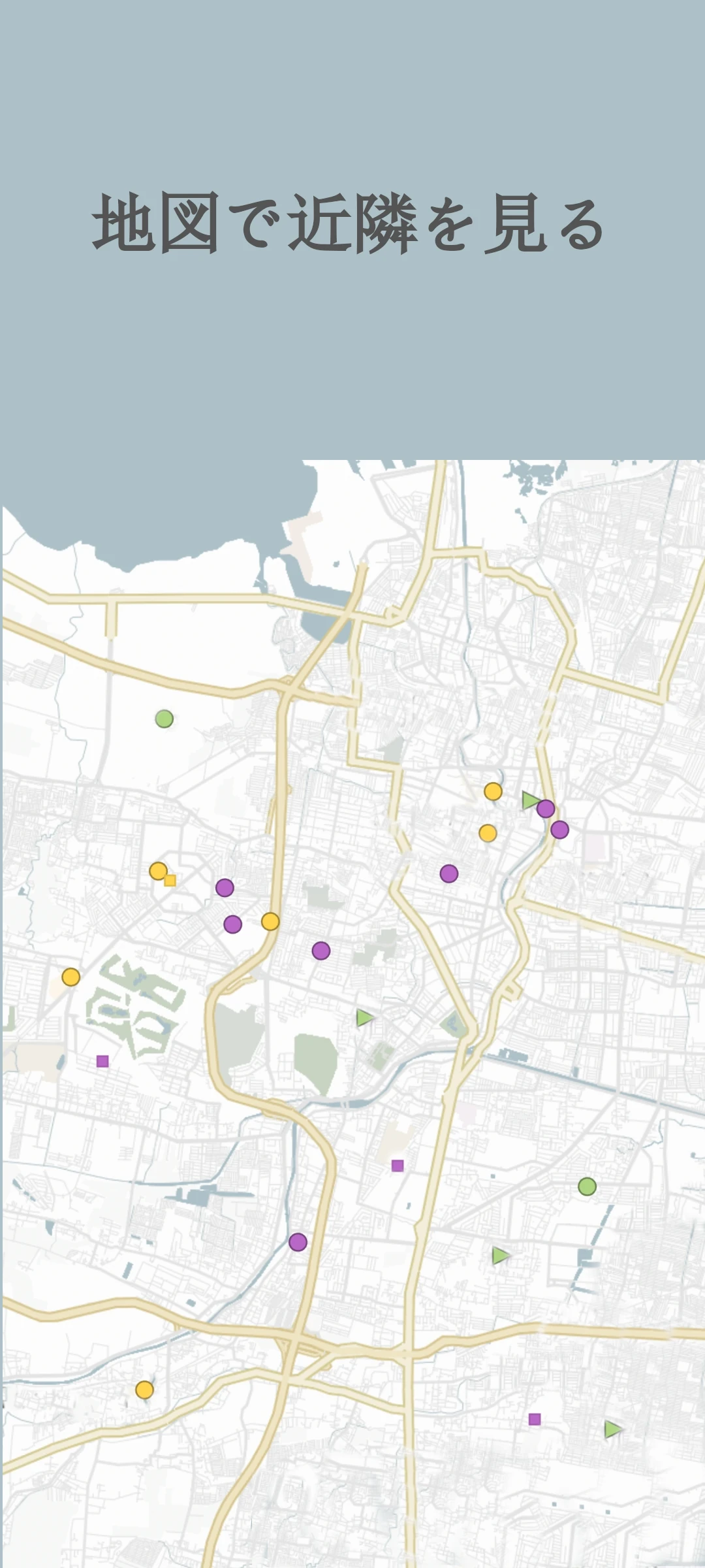 screenshot of event map