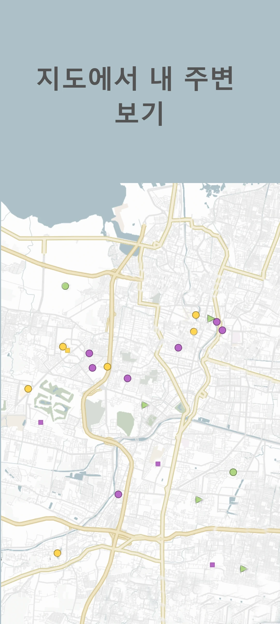screenshot of event map