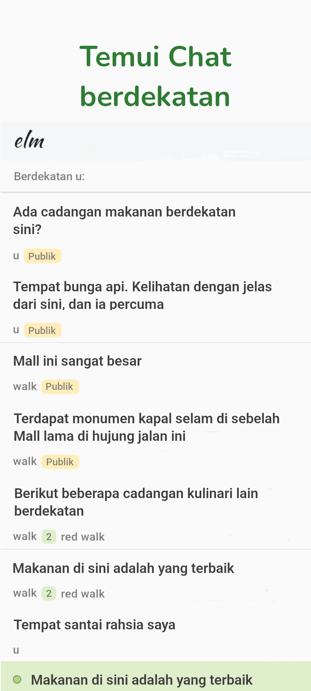 screenshot of chat near u