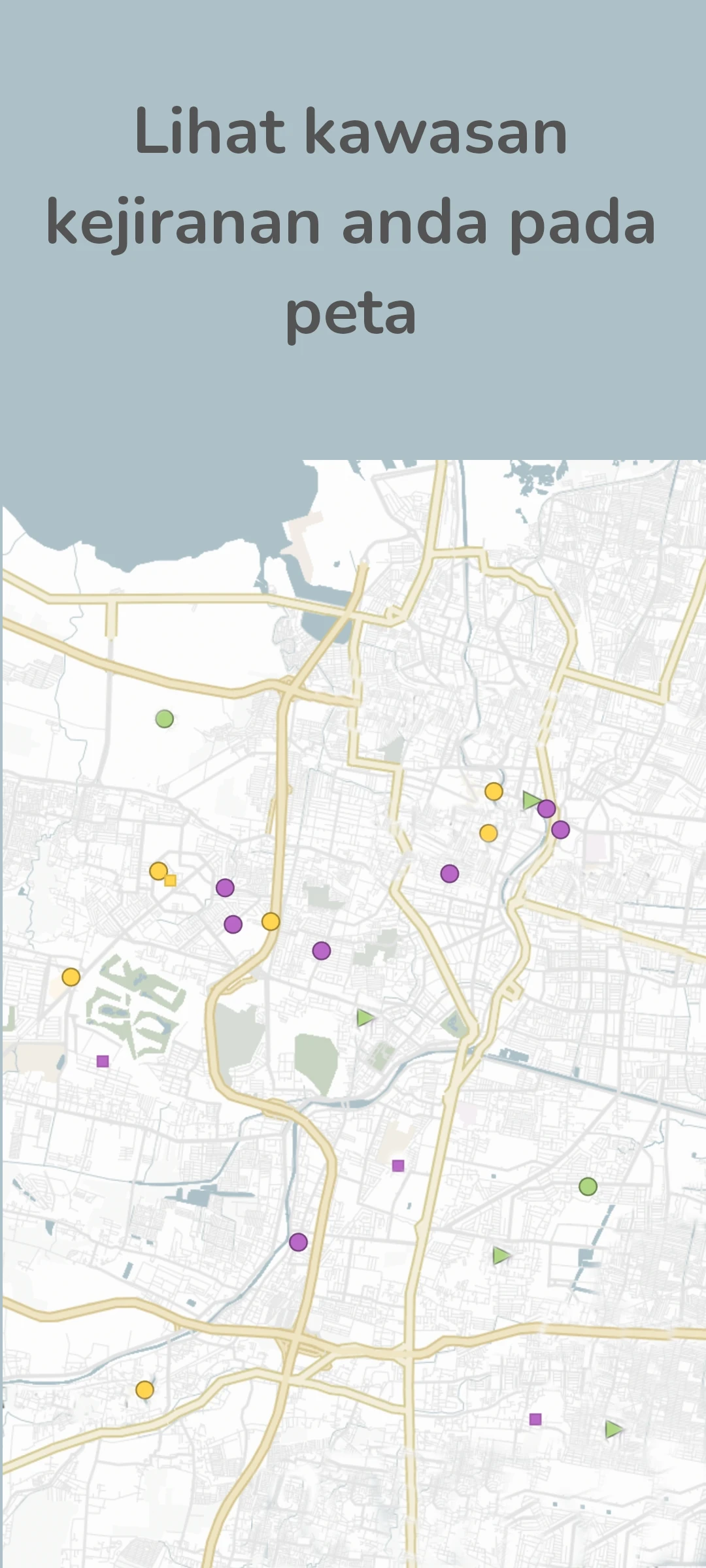 screenshot of event map