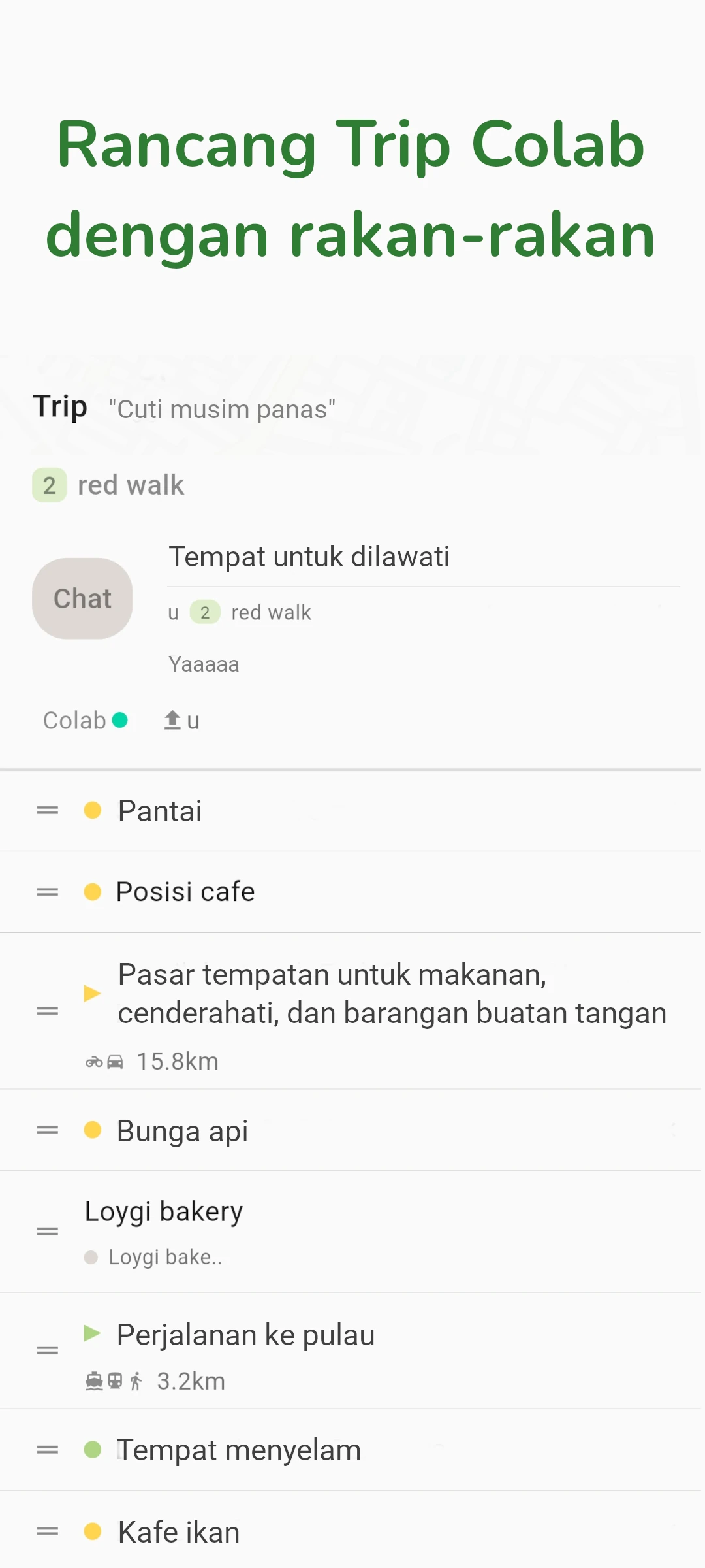 screenshot of message on chat