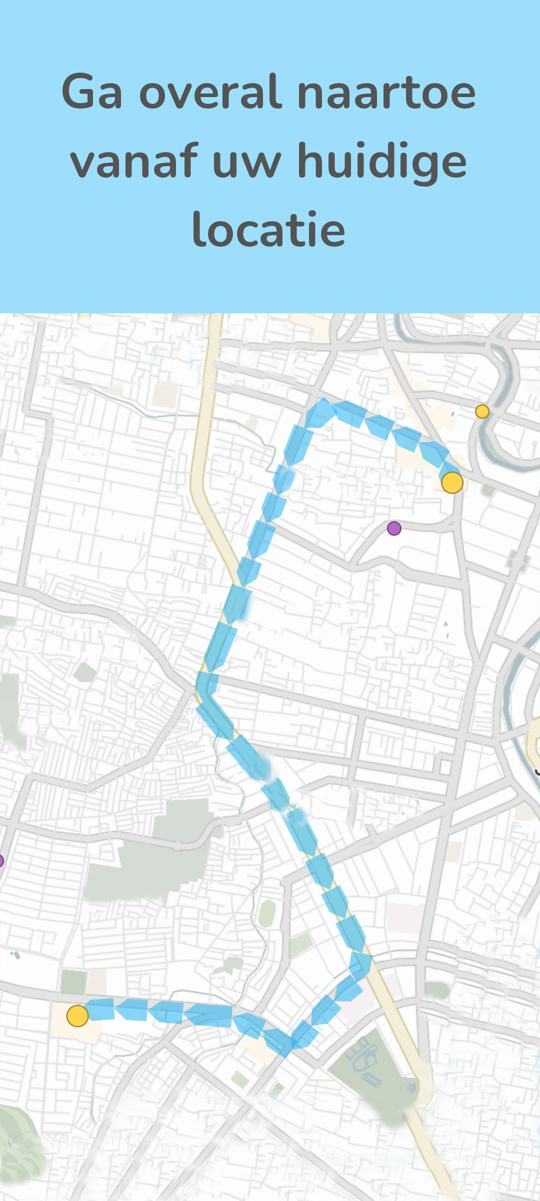 screenshot of simple route