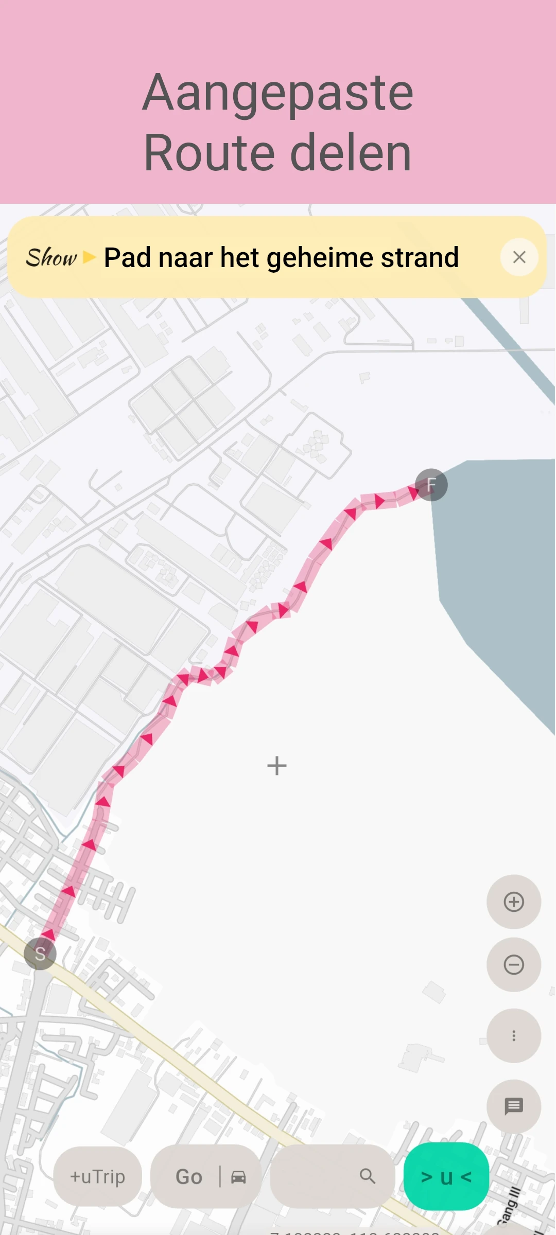 screenshot of route event preview
