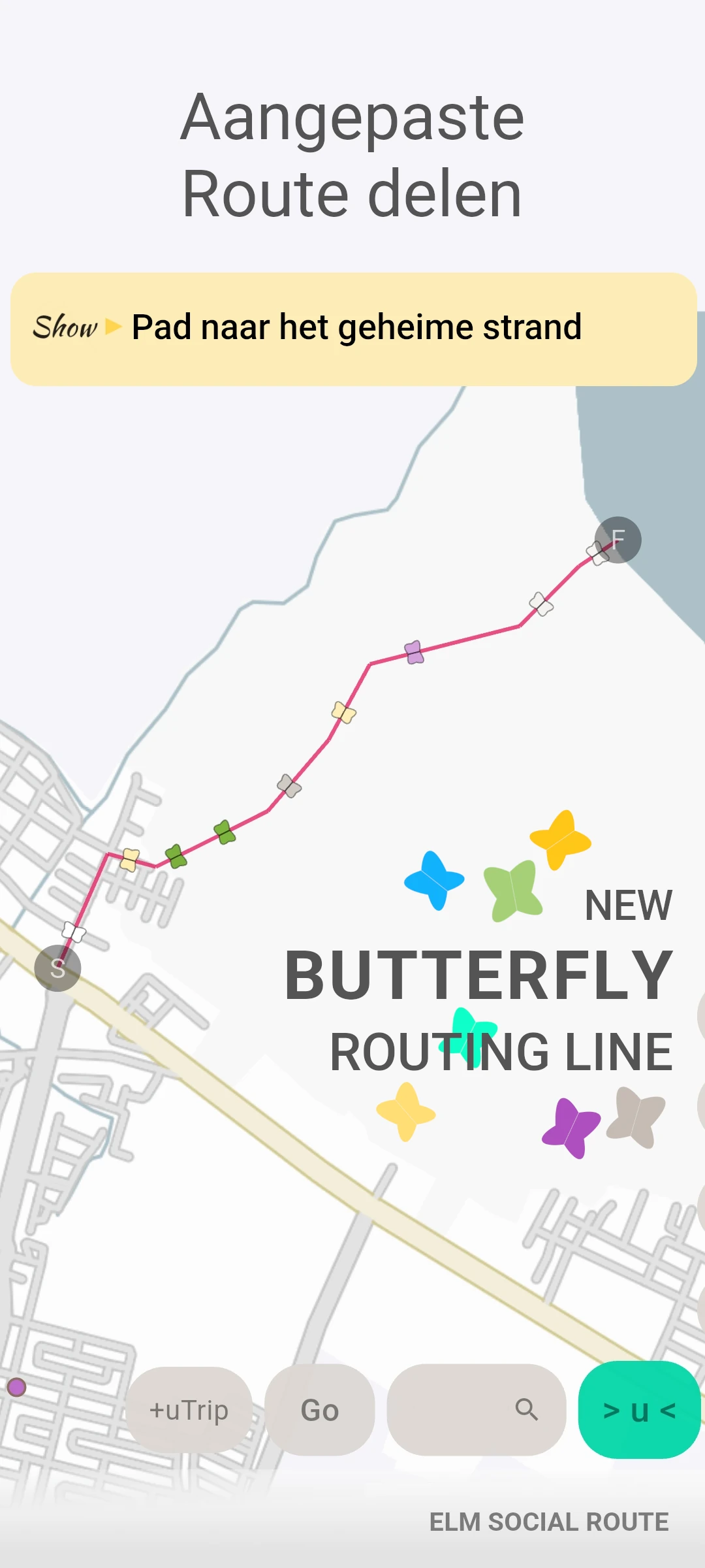 screenshot of route event preview