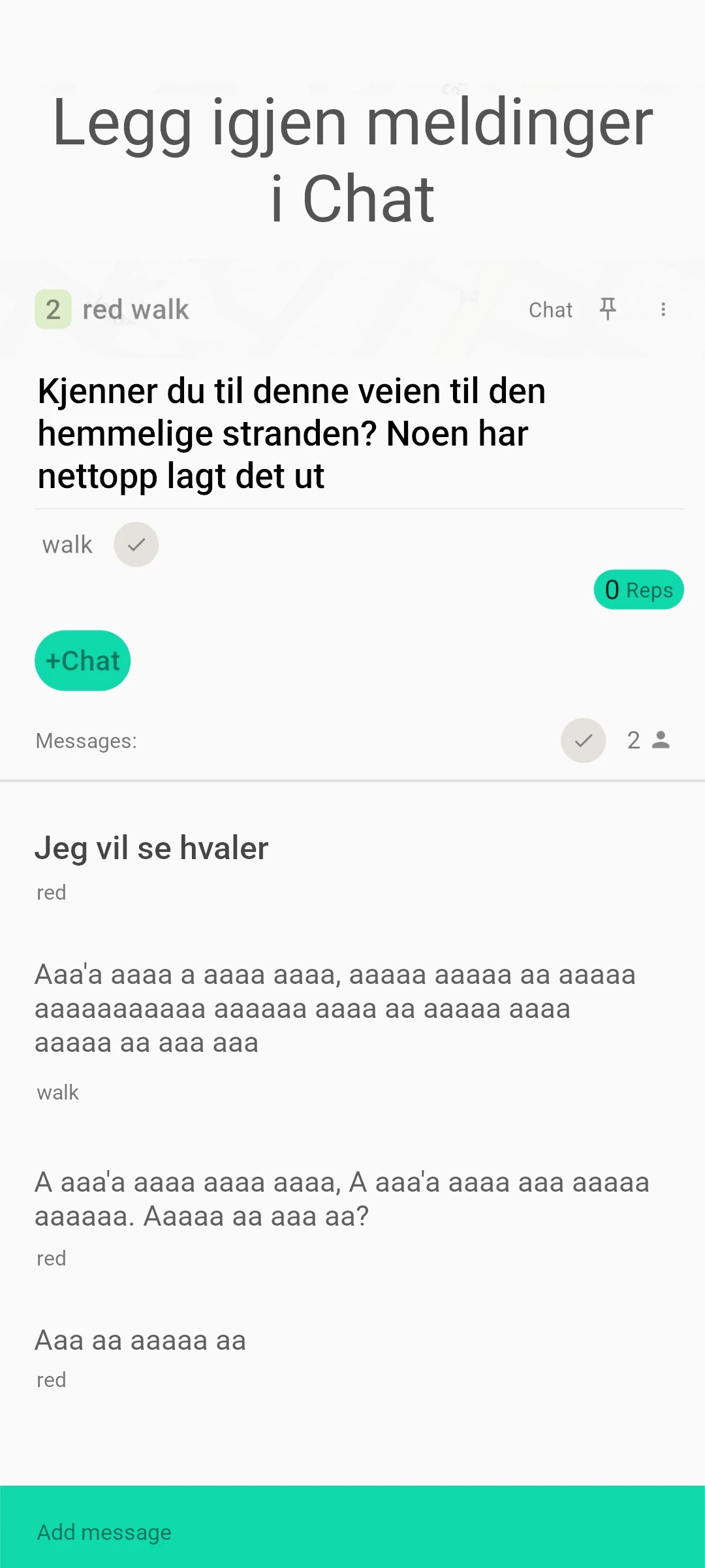 screenshot of chat members only