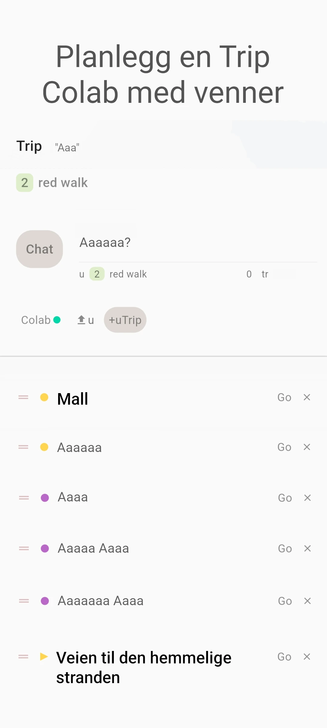 screenshot of trip colab