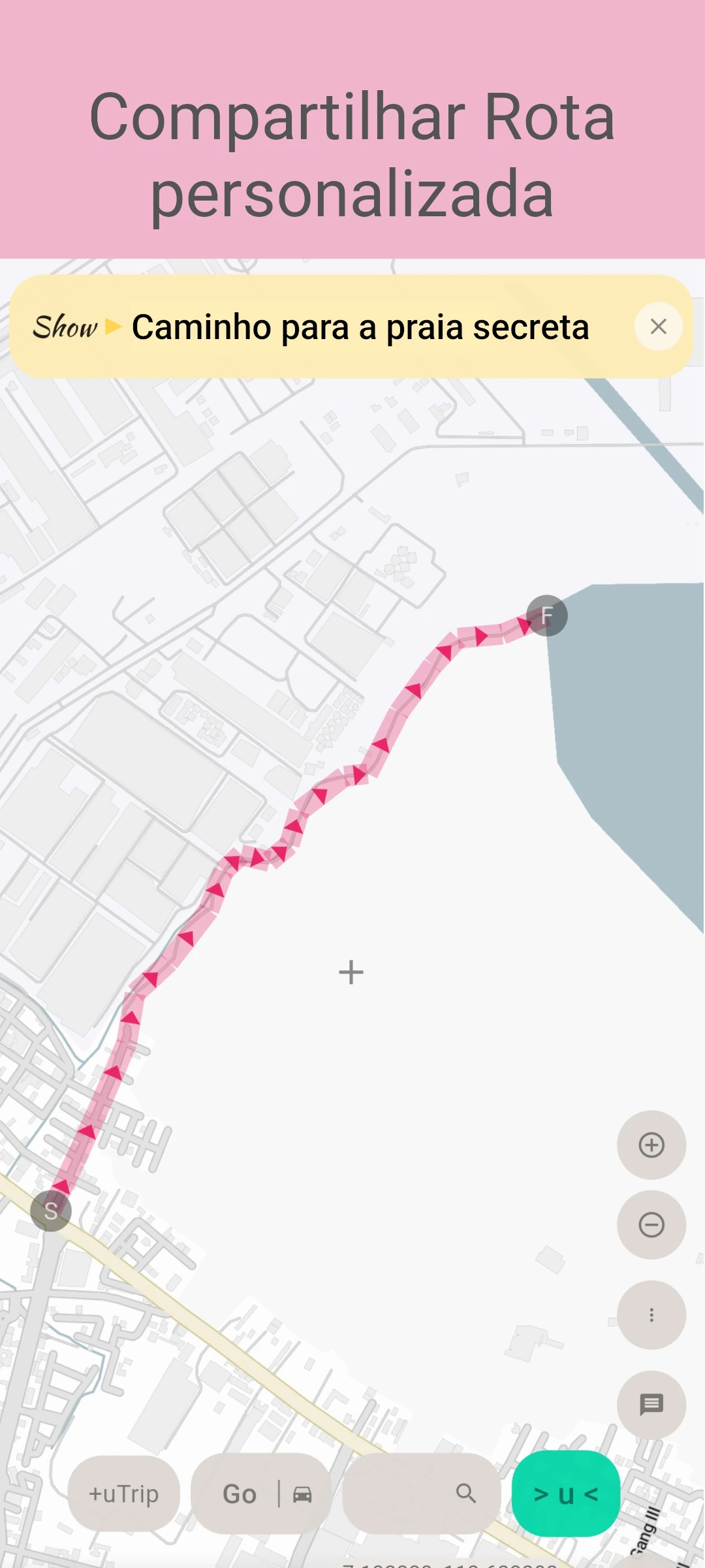 screenshot of route event preview