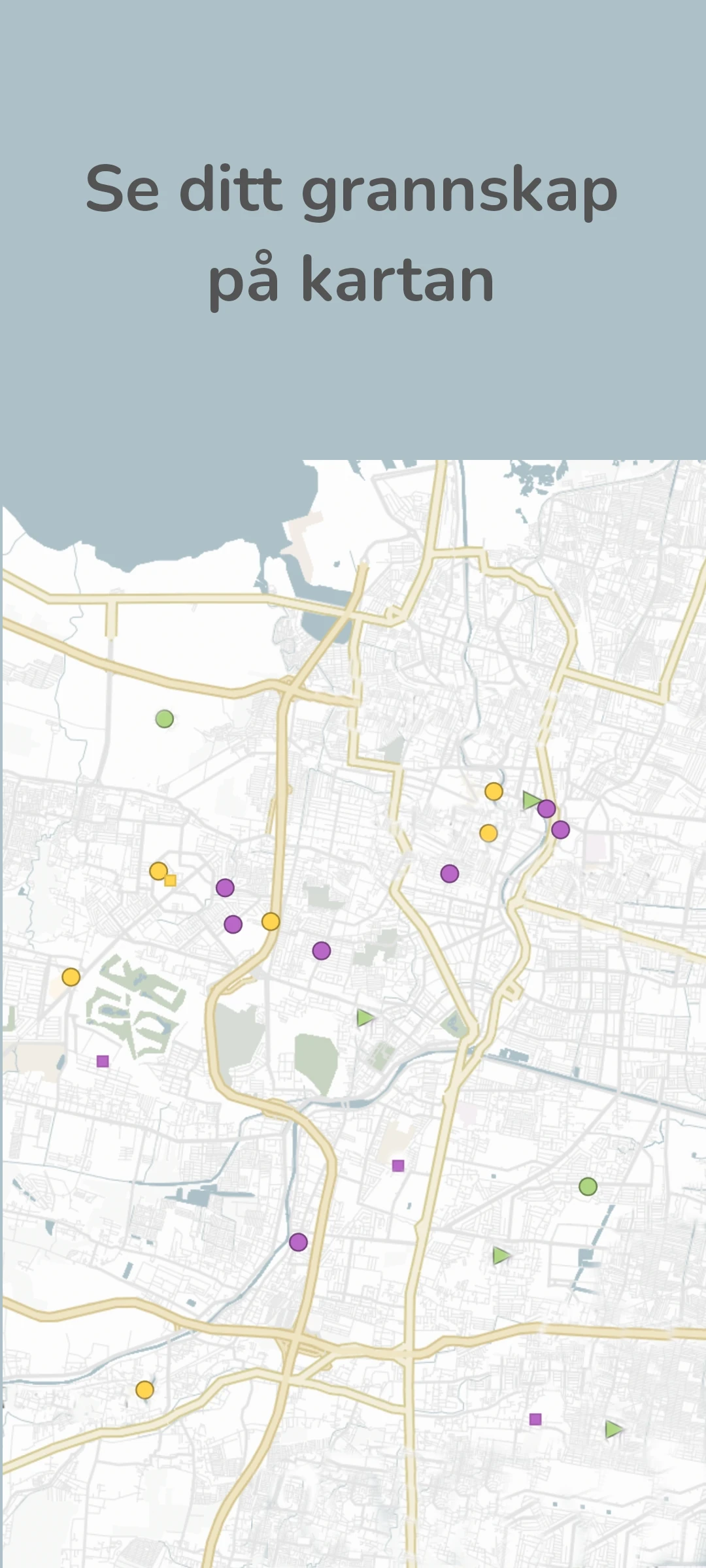 screenshot of event map