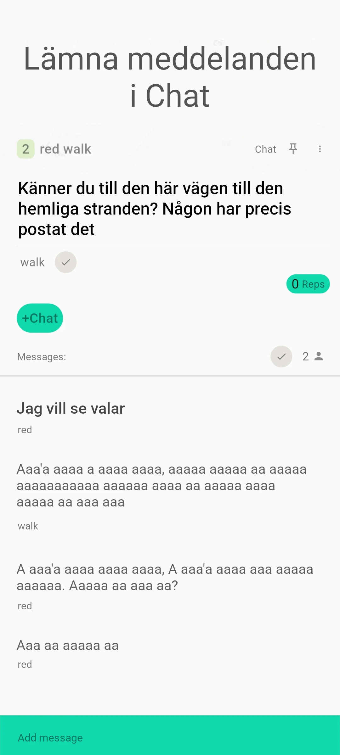 screenshot of chat members only